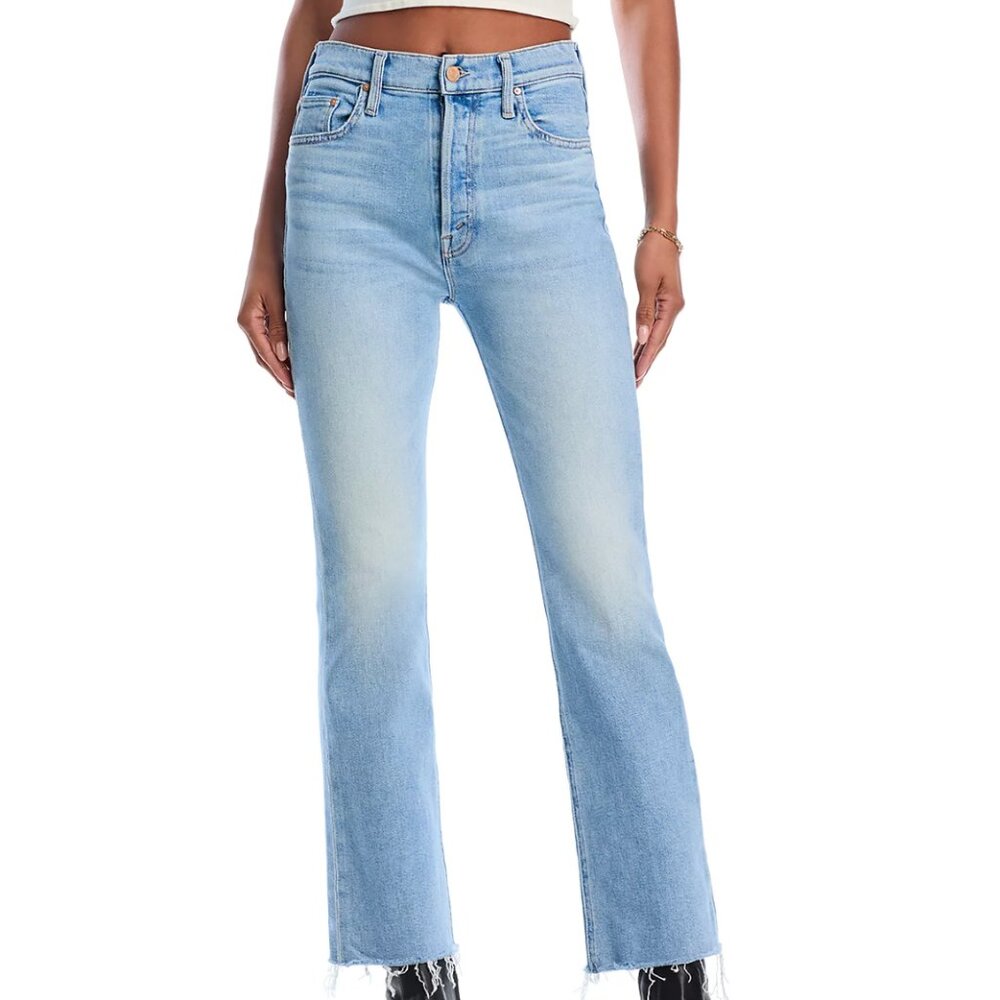Mother The Tripper High Waist Ankle Bootcut Jeans in All Over the Map